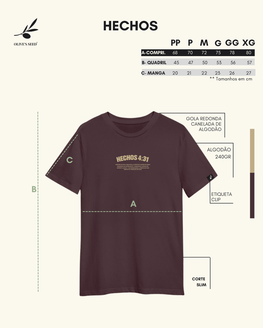 Camiseta Hechos Slim
