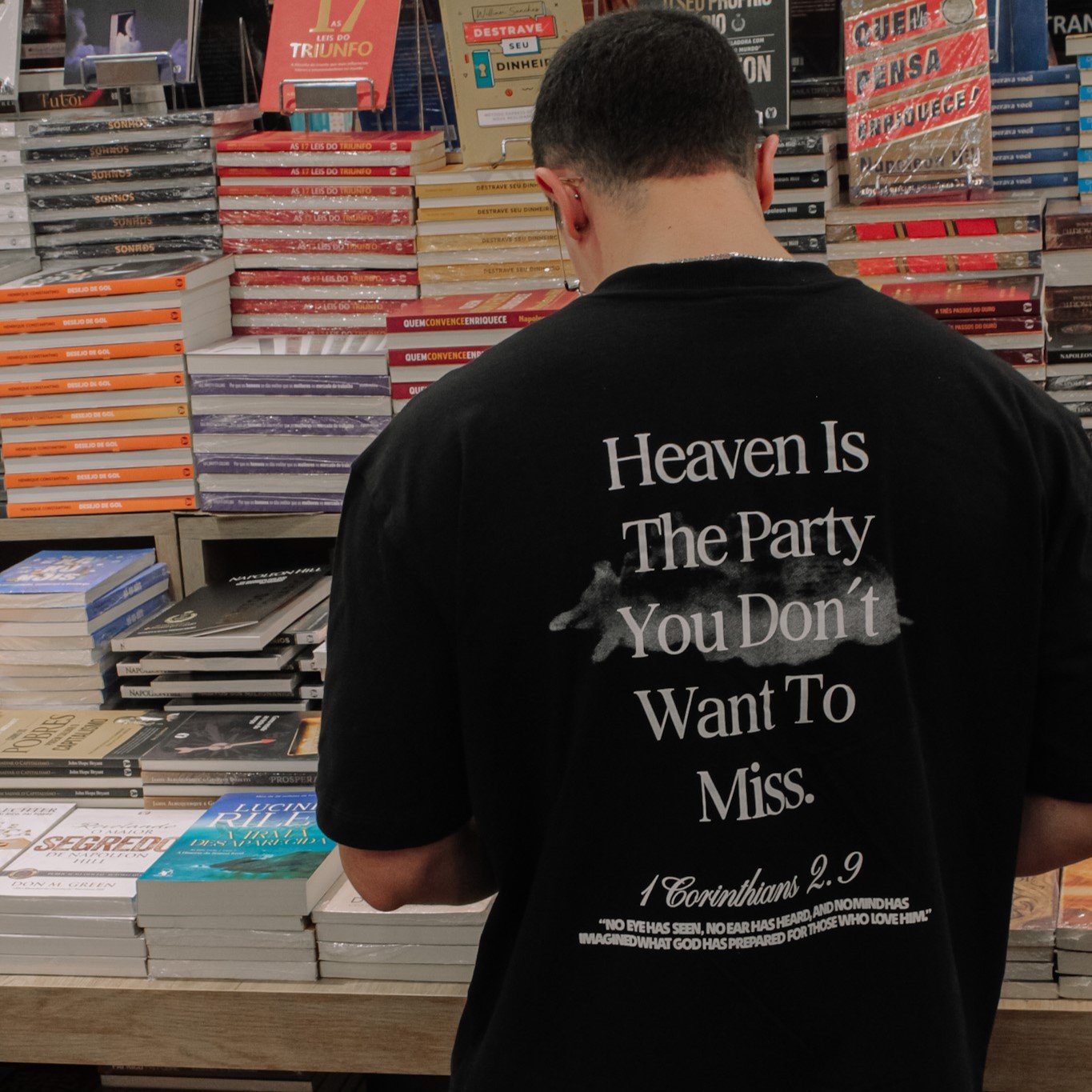 Camiseta Heaven Oversized Estampada